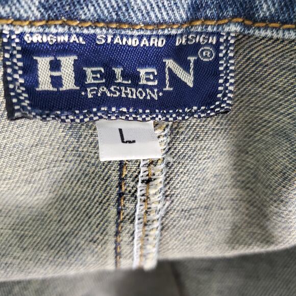 Women Denim Blue Jacket Size L - Picture 6 of 8